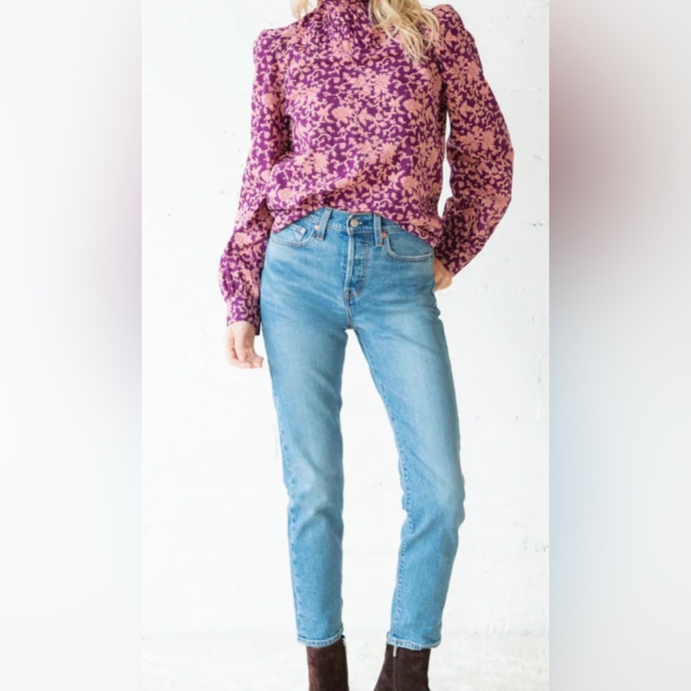 WVN • Floral Print Delphina Longsleeve Top 100%organic cotton